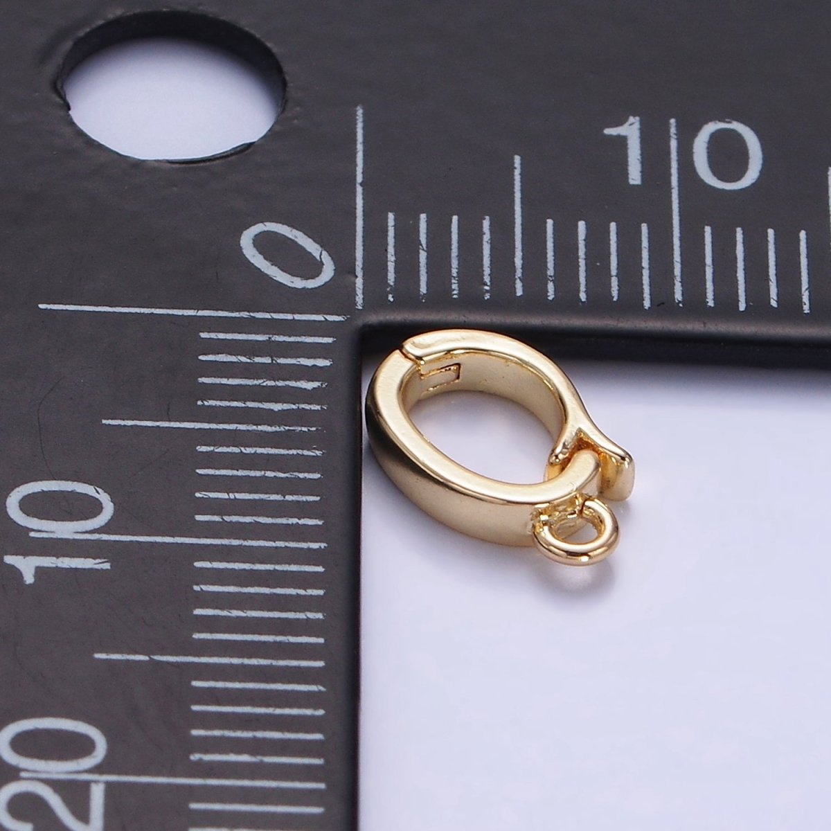 14K Gold Filled 10mm Snap Bail Latch Findings | L664 - DLUXCA