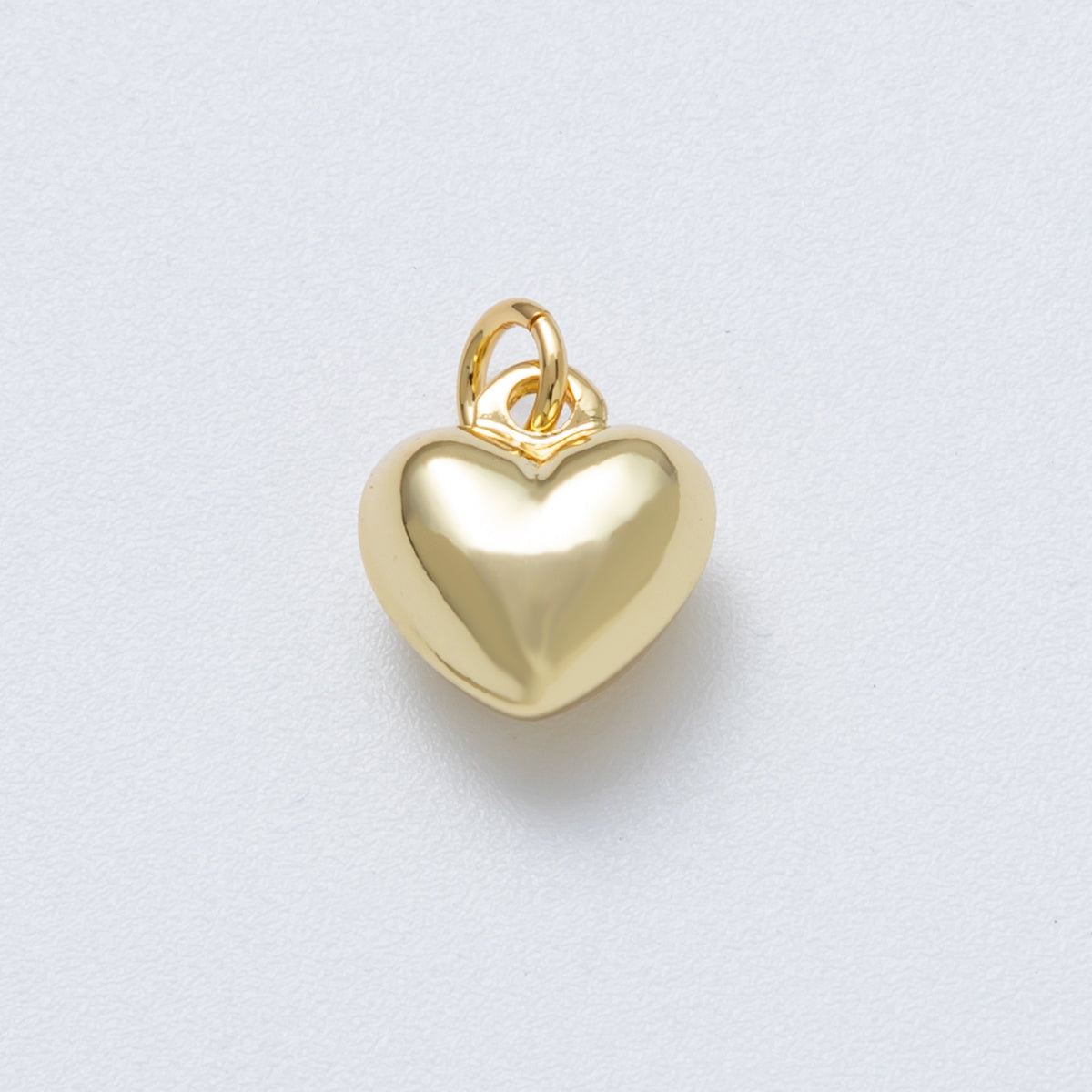 14K Gold Filled 12mm Minimalist Heart 3D Multidimensional Charm | Charms - 00035 - DLUXCA