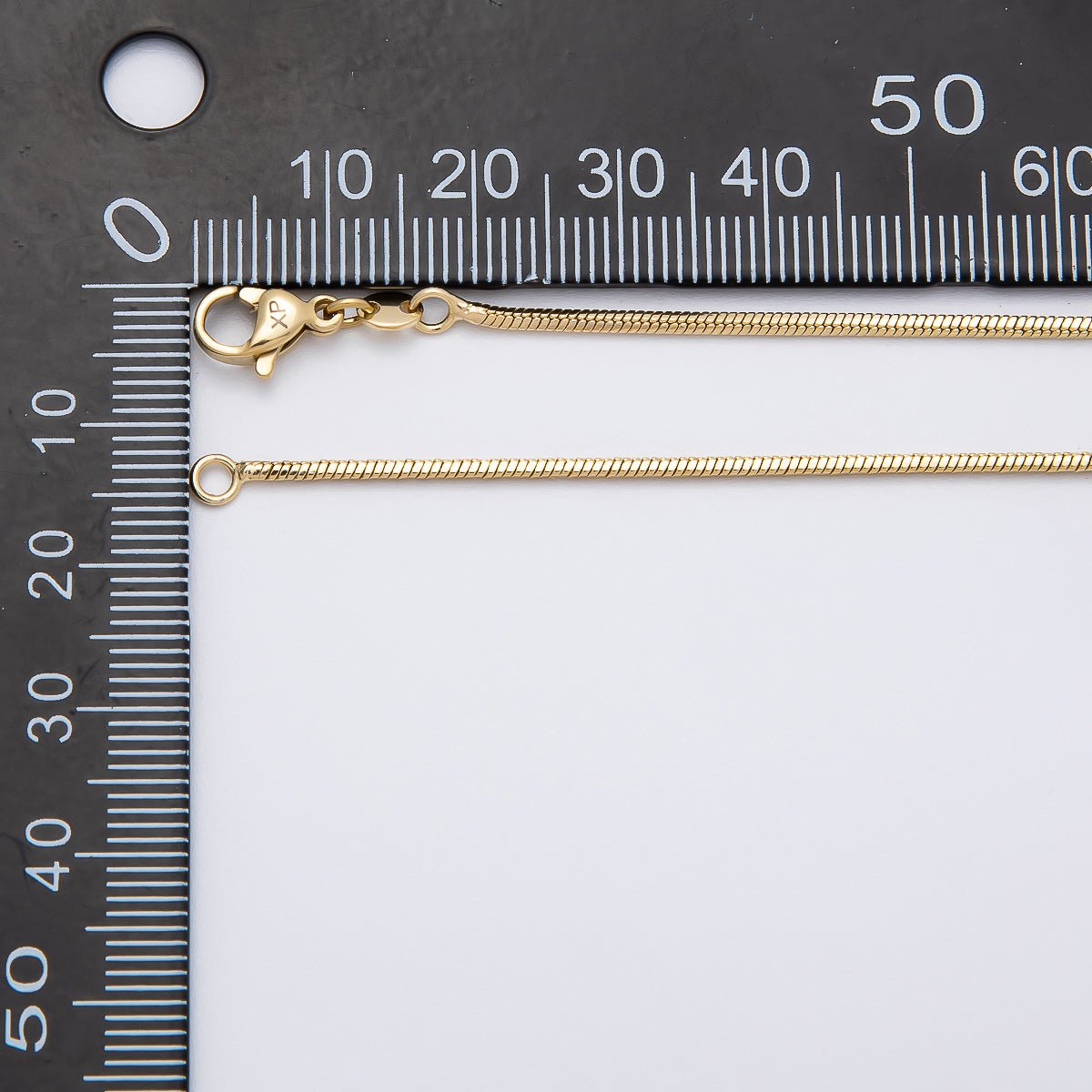 14K Gold Filled 1.2mm Ribbed Minimalist Snake Chain 18 Inch, 20 Inch Necklace | WA - 04284 WA - 04285 - DLUXCA