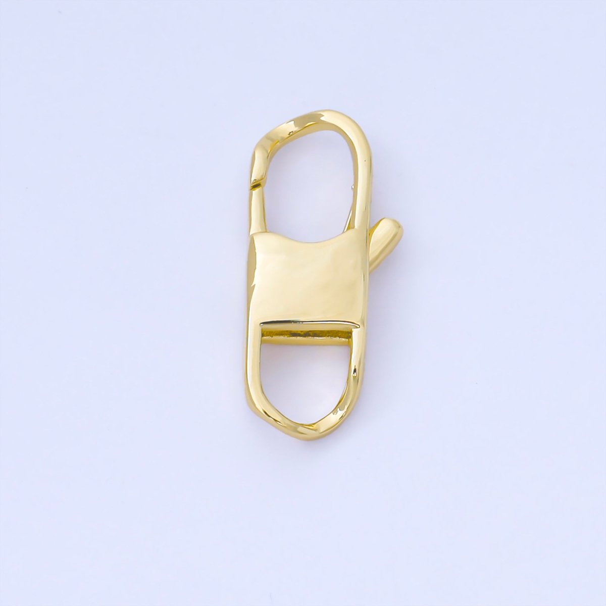 14K Gold Filled 14.5mm Minimalist Lobster Clasp Open Charm Finding | Z1343 Z1344 - DLUXCA