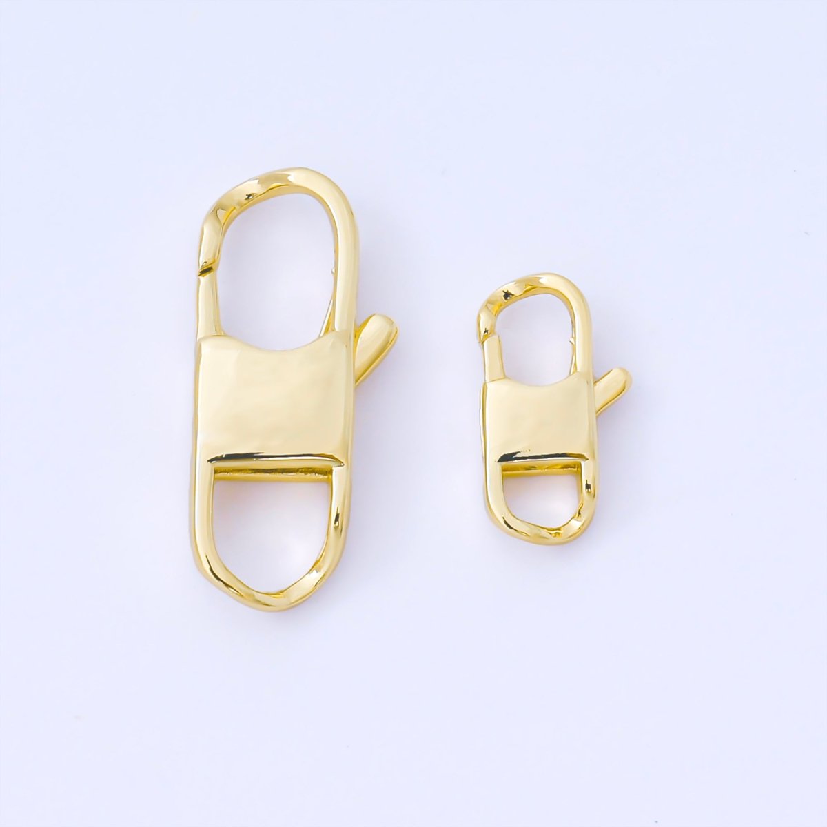 14K Gold Filled 14.5mm Minimalist Lobster Clasp Open Charm Finding | Z1343 Z1344 - DLUXCA