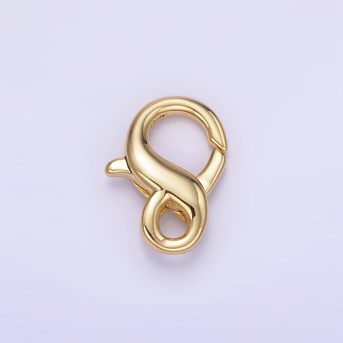 14K Gold Filled 15mm Mini Infinity Lobster Clasps Closure Findings | Z765 - DLUXCA