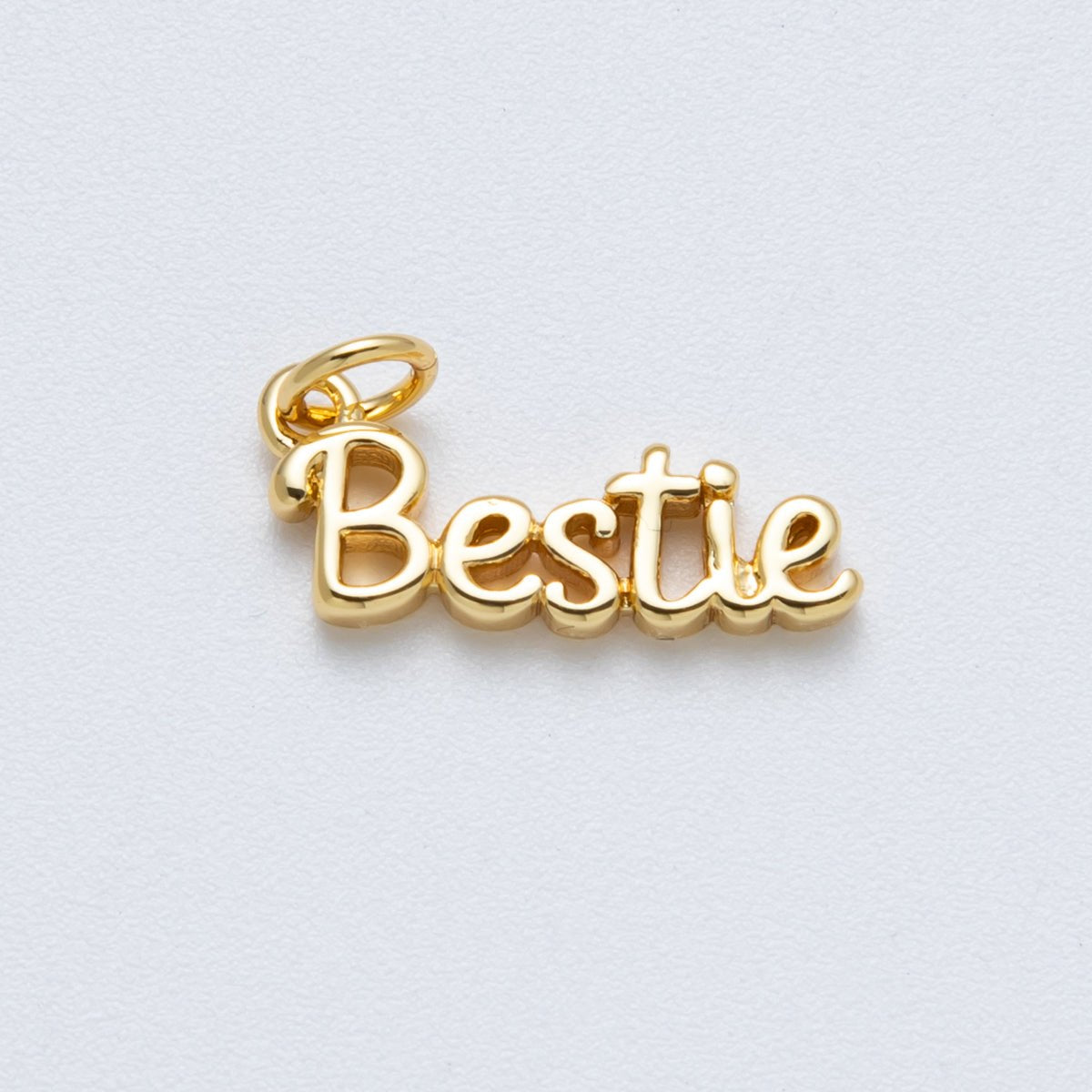14K Gold Filled 18.5mm "Bestie" Minimalist Script Charm | Charms - 00033 - DLUXCA