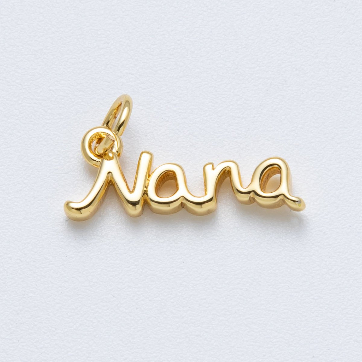 14K Gold Filled 18mm Grandma "Nana" Minimalist Script Charm | Charms - 00034 - DLUXCA