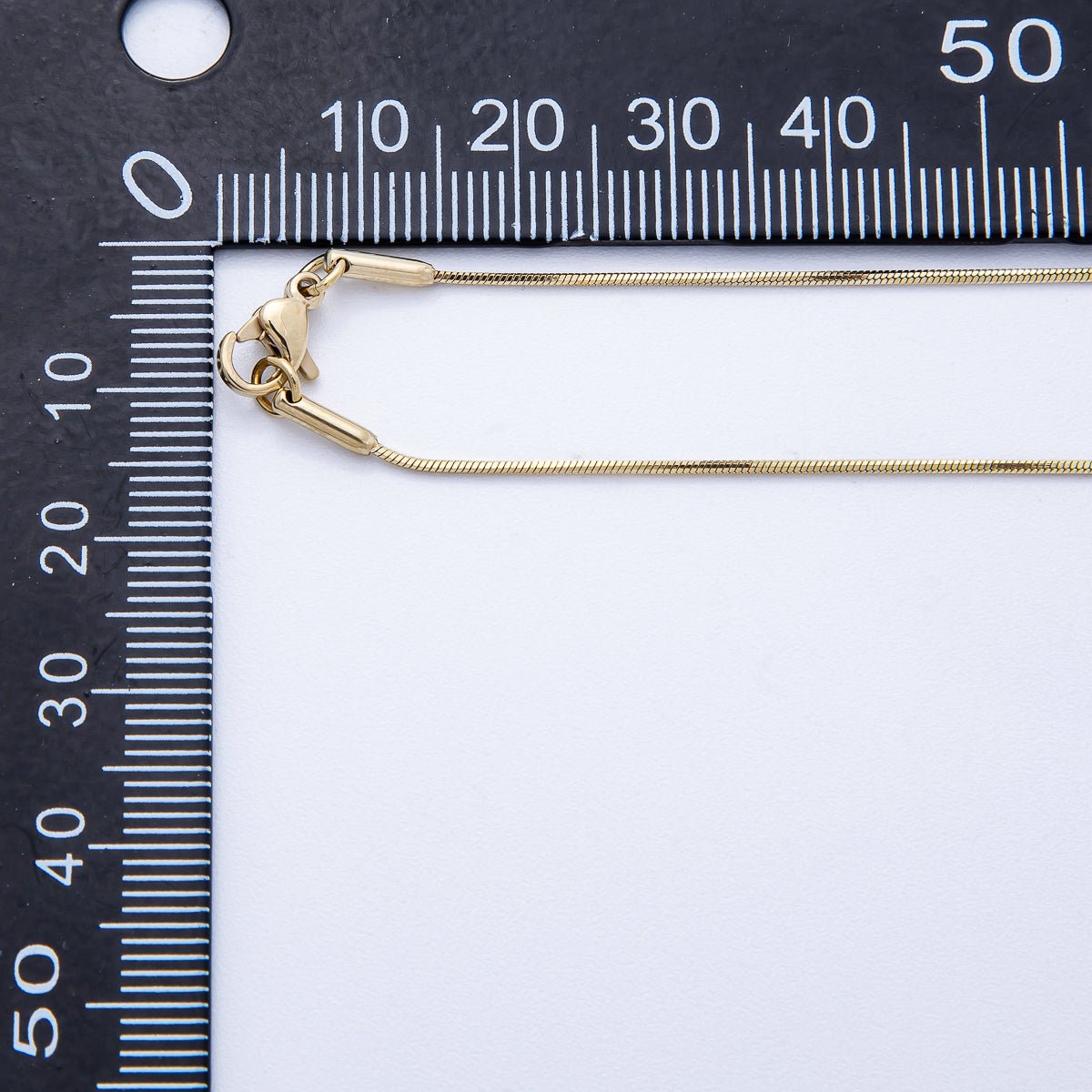 14K Gold Filled 1mm Minimalist Snake Chain 18 Inch Necklace | WA - 04252 - DLUXCA