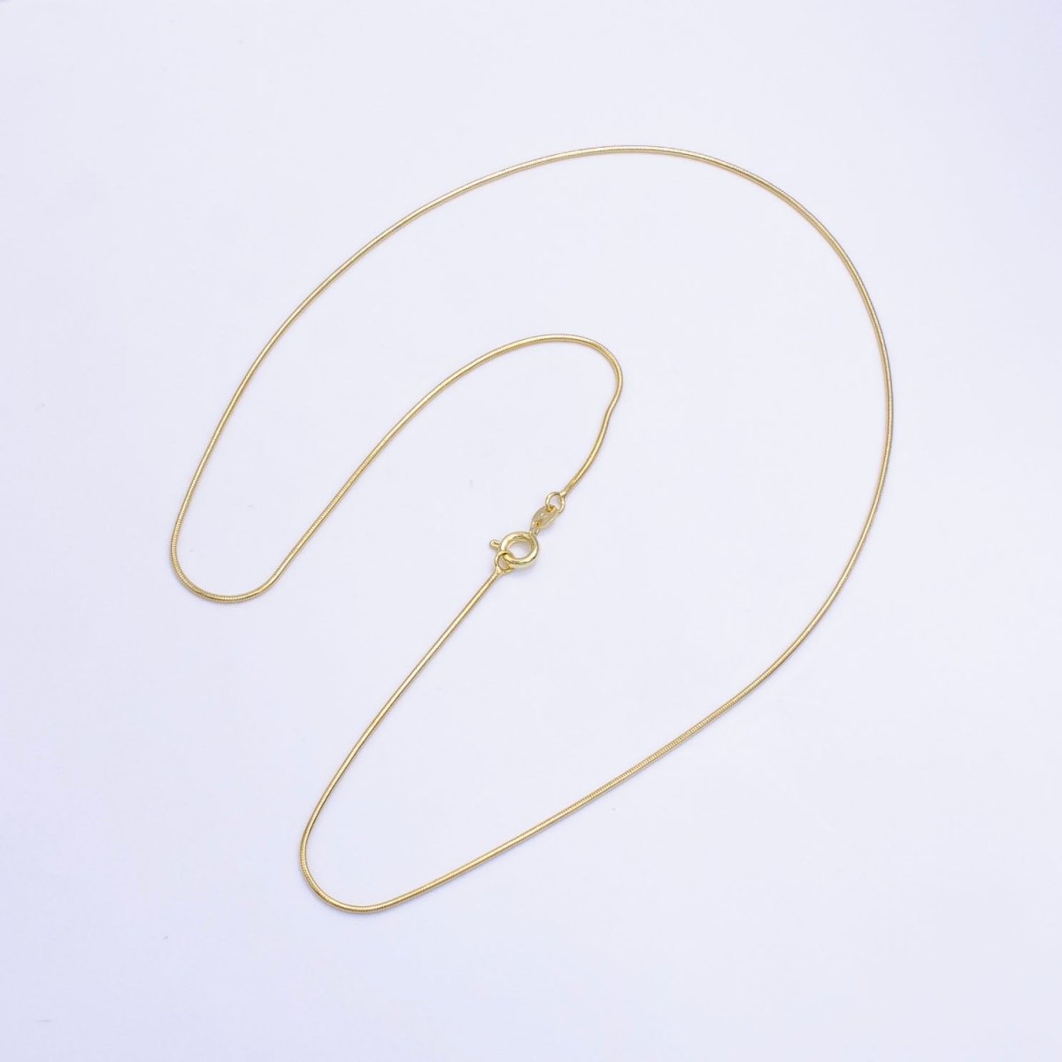 14K Gold Filled 1mm Snake Chain 20 Inch Necklace | WA-2510 - DLUXCA