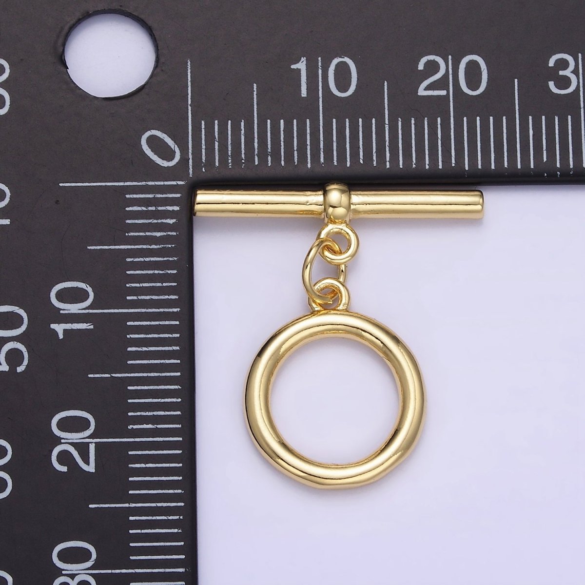 14K Gold Filled 22mm Toggle Clasps Minimalist Closure Findings | Z342 - DLUXCA