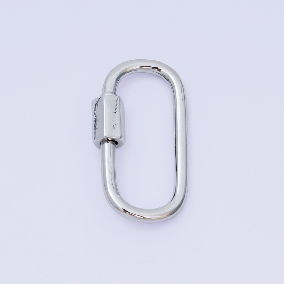 14K Gold Filled 23mm Oblong Oval Carabiner Minimalist Jewelry Findings Supply in Gold & Silver | Z623 Z1293 - DLUXCA