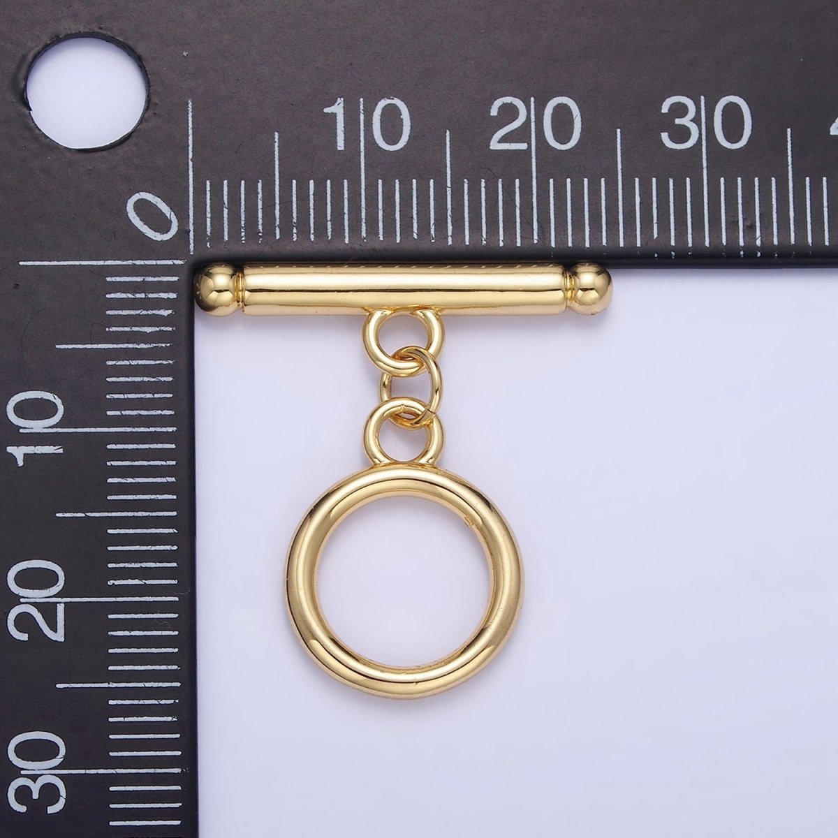 14K Gold Filled 24mm Minimalist Toggle Clasps Closure Findings | L614 - DLUXCA