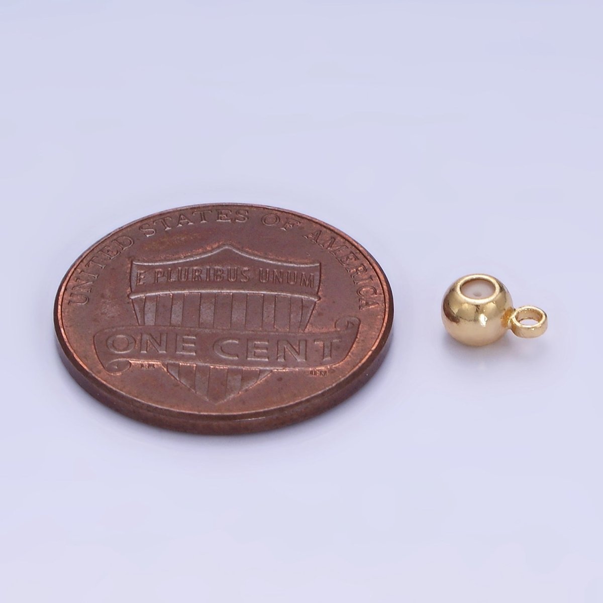 14K Gold Filled 4mm Silicone Stopper Bead Charm Drop Findings | L084 - DLUXCA