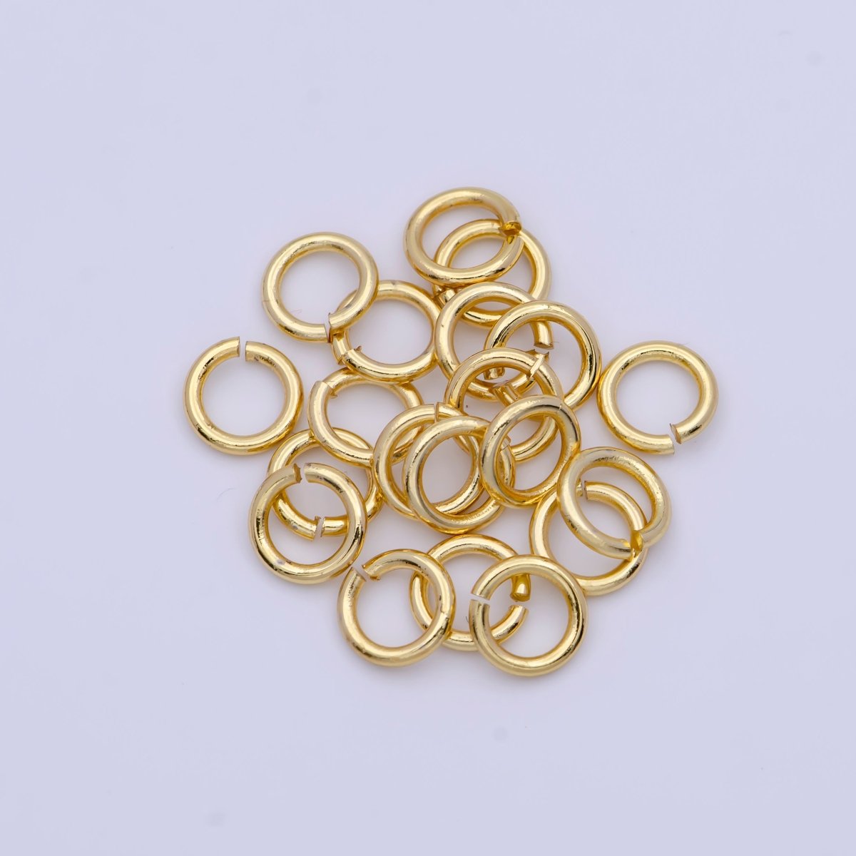 14K Gold Filled 6mmx0.6mm Jump Ring Findings Set | Z780 - DLUXCA
