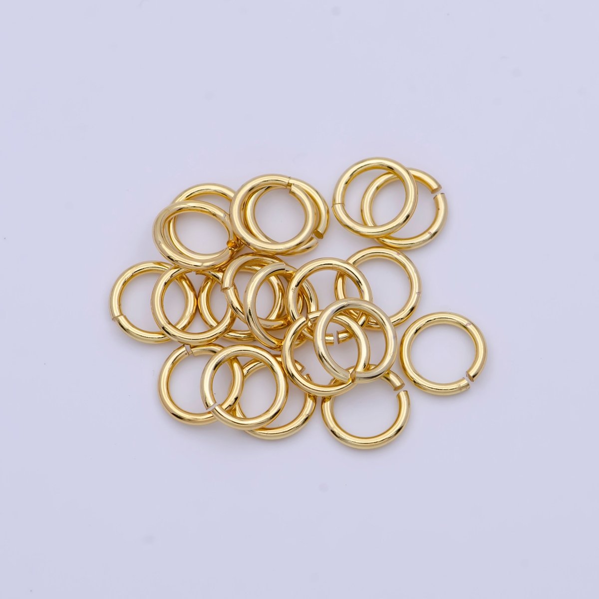 14K Gold Filled 7mmx0.7mm Jump Ring Findings Set | Z781 - DLUXCA