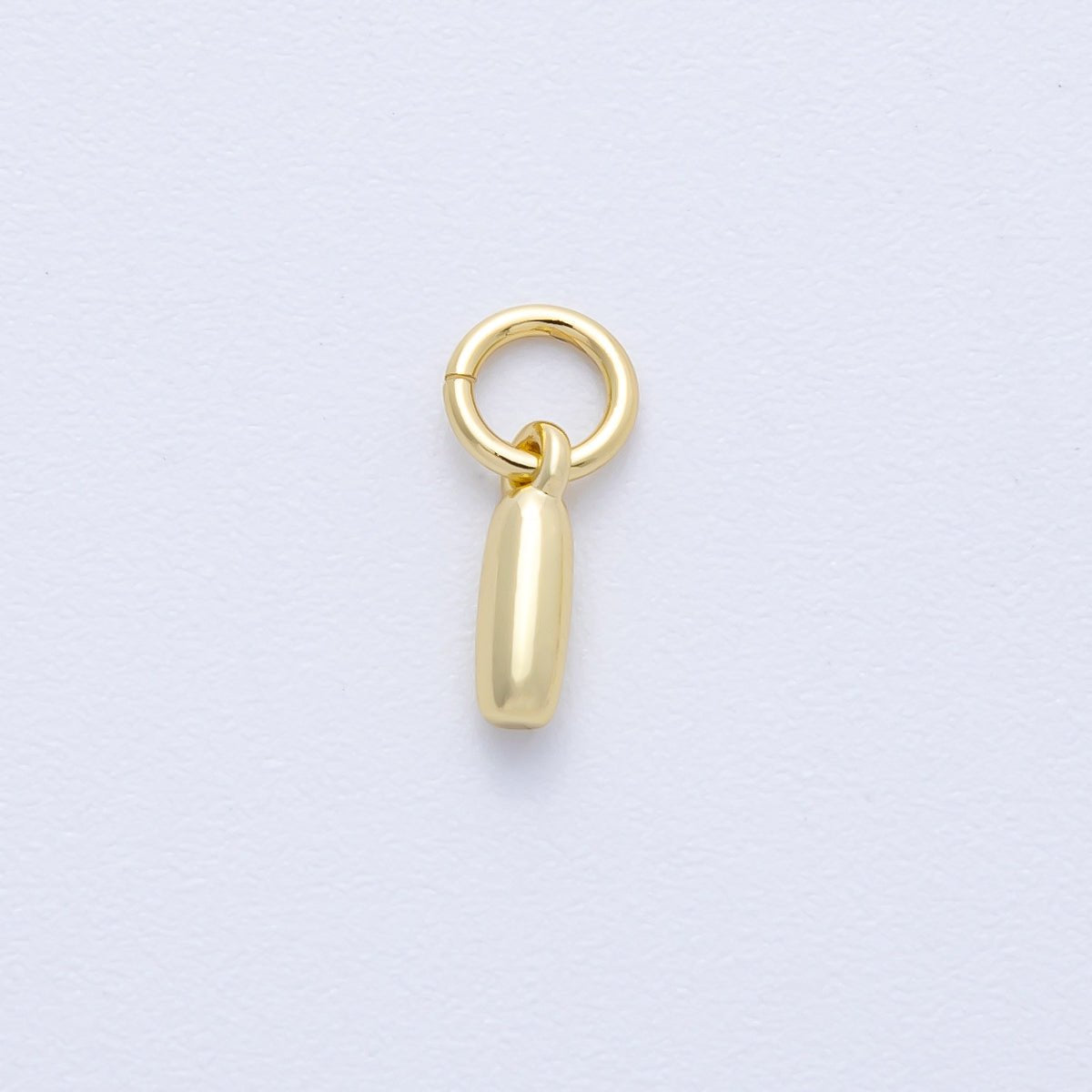 14K Gold Filled 9mm Initial Letter Chubby Balloon Alphabet Charm | AF - 261 - AF273 - DLUXCA