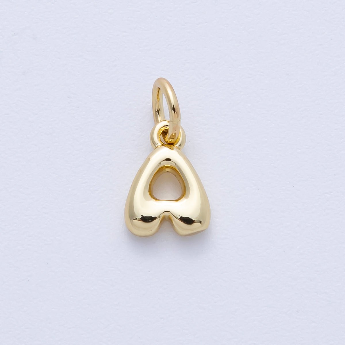 14K Gold Filled 9mm Initial Letter Chubby Balloon Alphabet Charm | AF - 261 - AF273 - DLUXCA