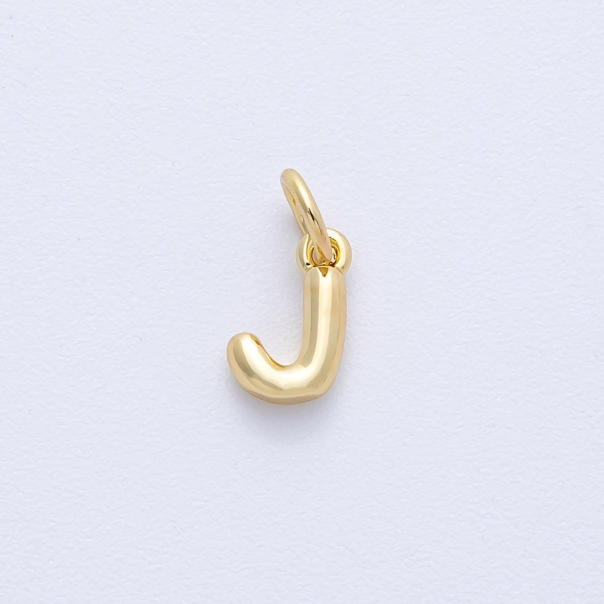 14K Gold Filled 9mm Initial Letter Chubby Balloon Alphabet Charm | AF - 261 - AF273 - DLUXCA