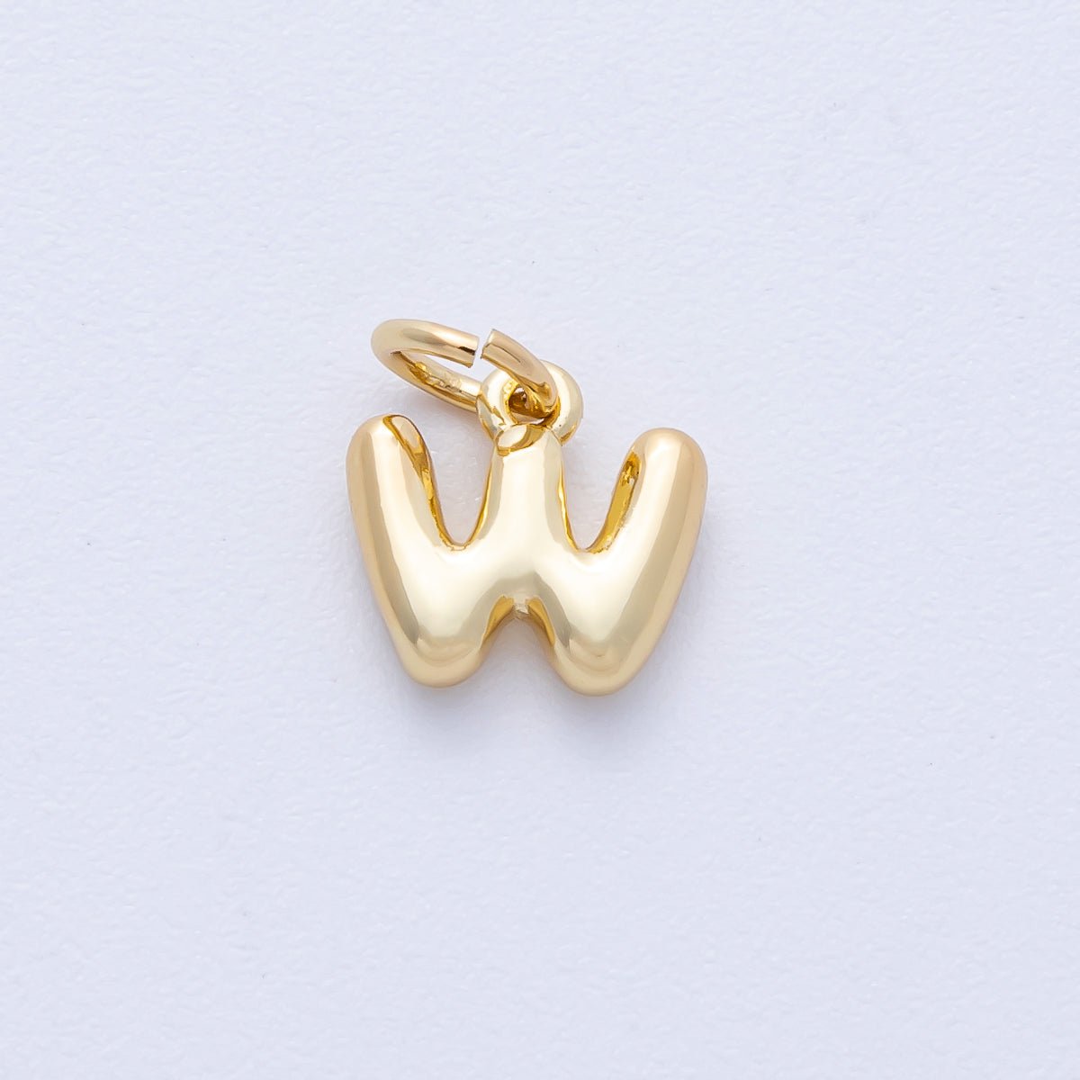 14K Gold Filled 9mm Initial Letter Chubby Balloon Alphabet Charm | AF - 261 - AF273 - DLUXCA
