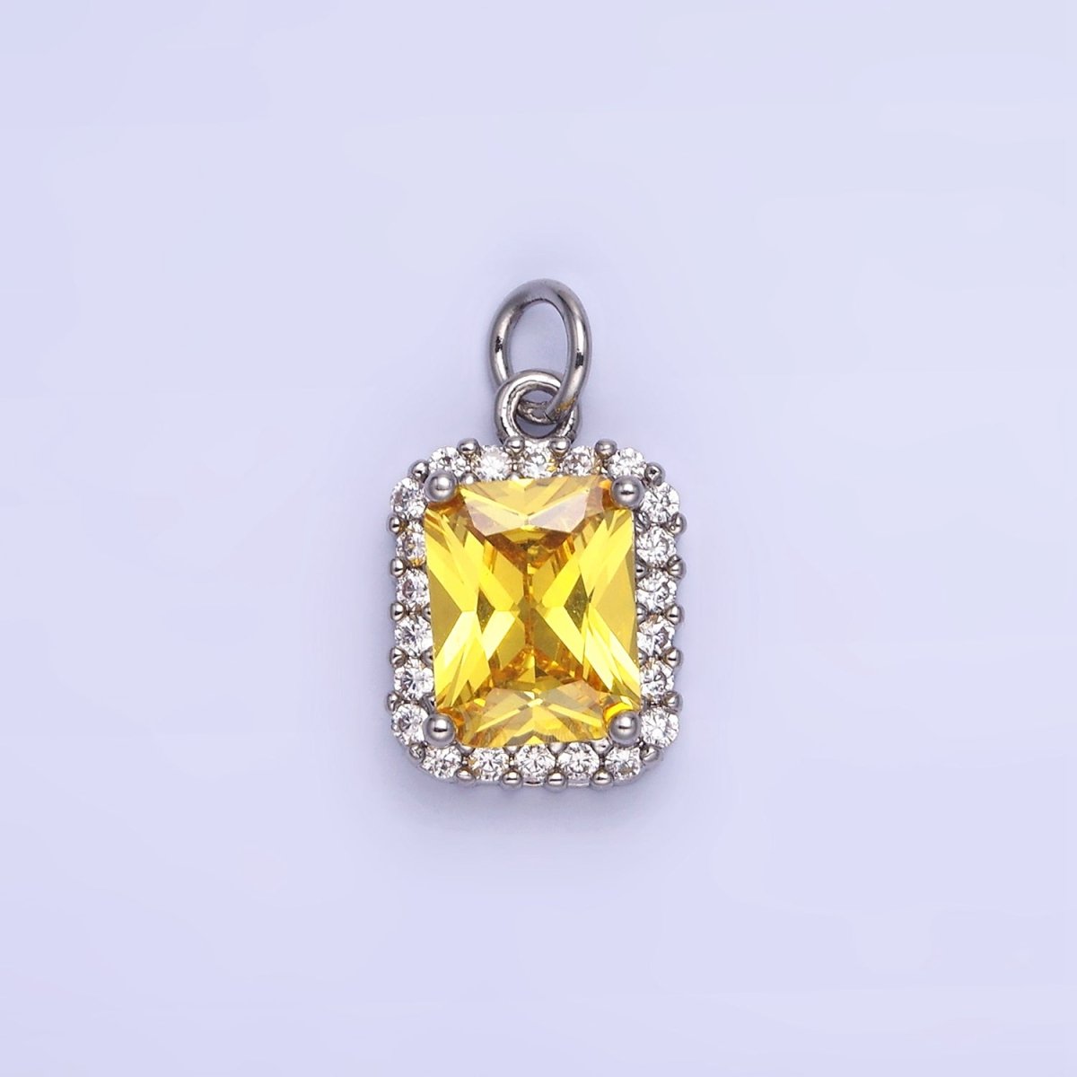 14K Gold Filled Baguette CZ Micro Paved Charm | AG756 - AG767 - DLUXCA