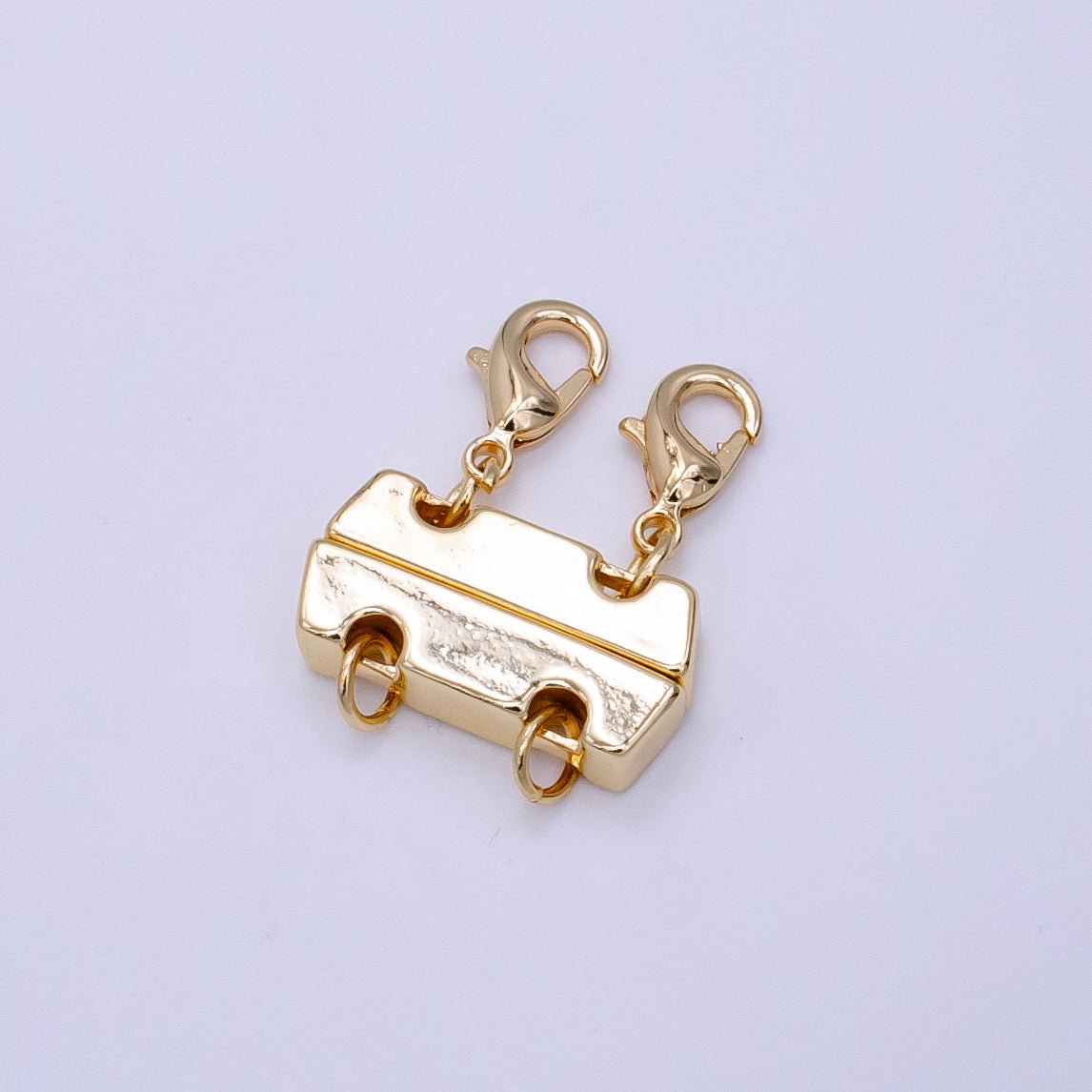14K Gold Filled Double Lobster Clasps Layered Detangler Findings in Gold & Silver | Z786 - DLUXCA