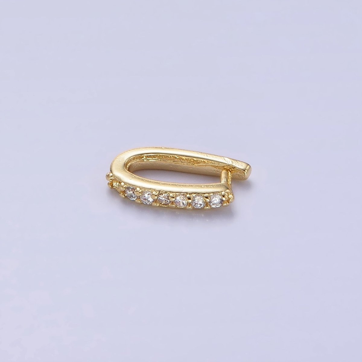 14K Gold Filled Micro Paved CZ Snap Bail Findings | Z766 - DLUXCA