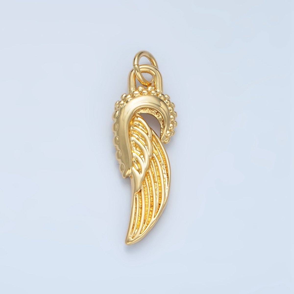 14K Gold Filled Mini Angel Feathered Wings Add - On Charm | AG880 - DLUXCA