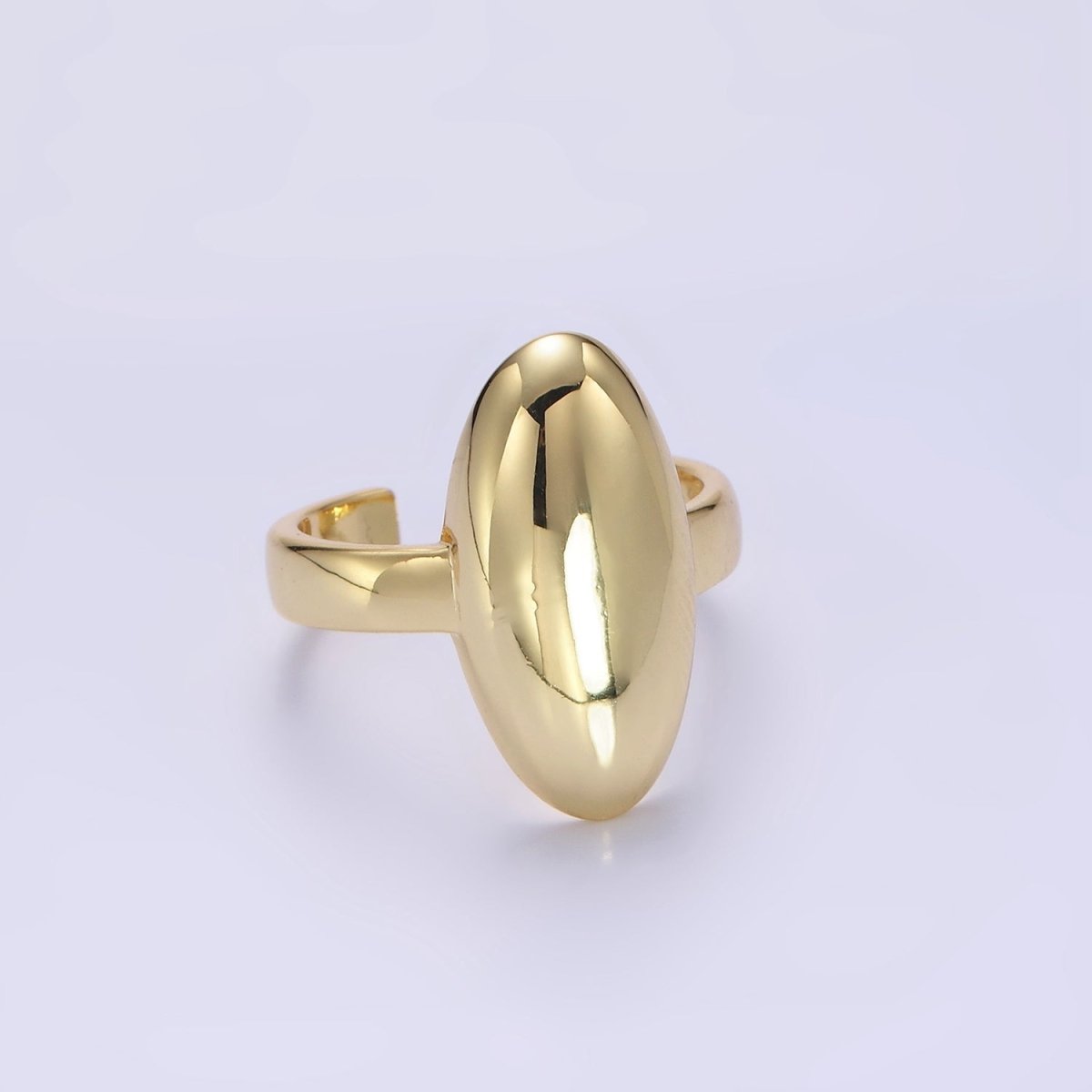 14K Gold Filled Minimalist Sphere Dome Ring | O339 - DLUXCA