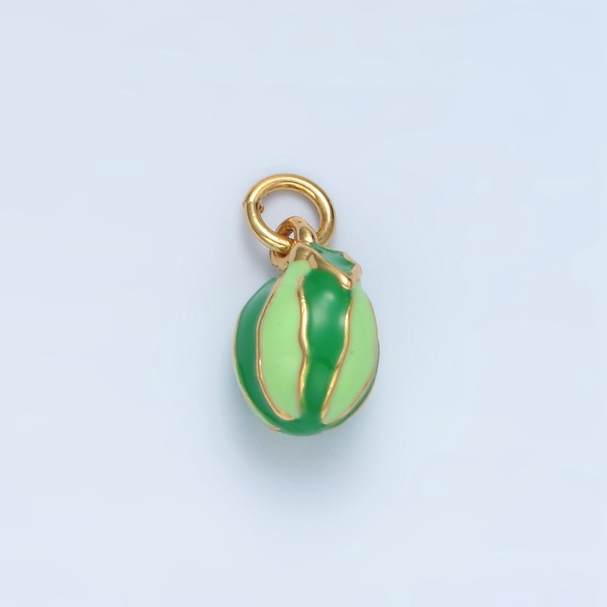 14K Gold Filled Watermelon Fruit Enamel Mini Charm | AG949 - DLUXCA