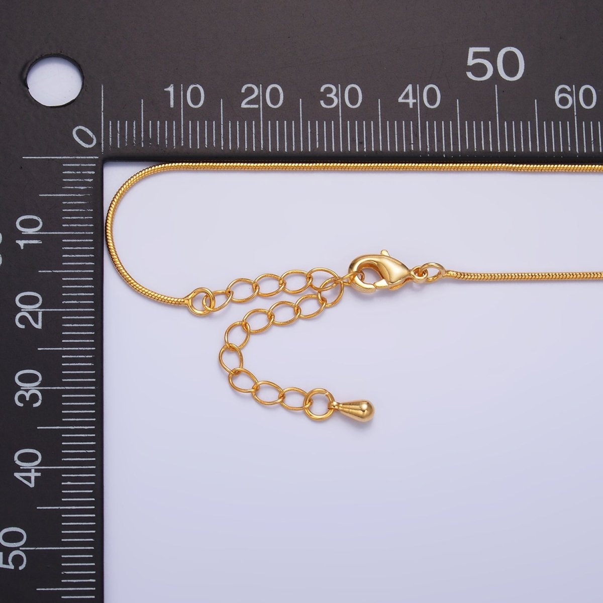 16K Gold Filled 0.5mm Snake Chain 18 Inch Necklace | WA - 2470 - DLUXCA