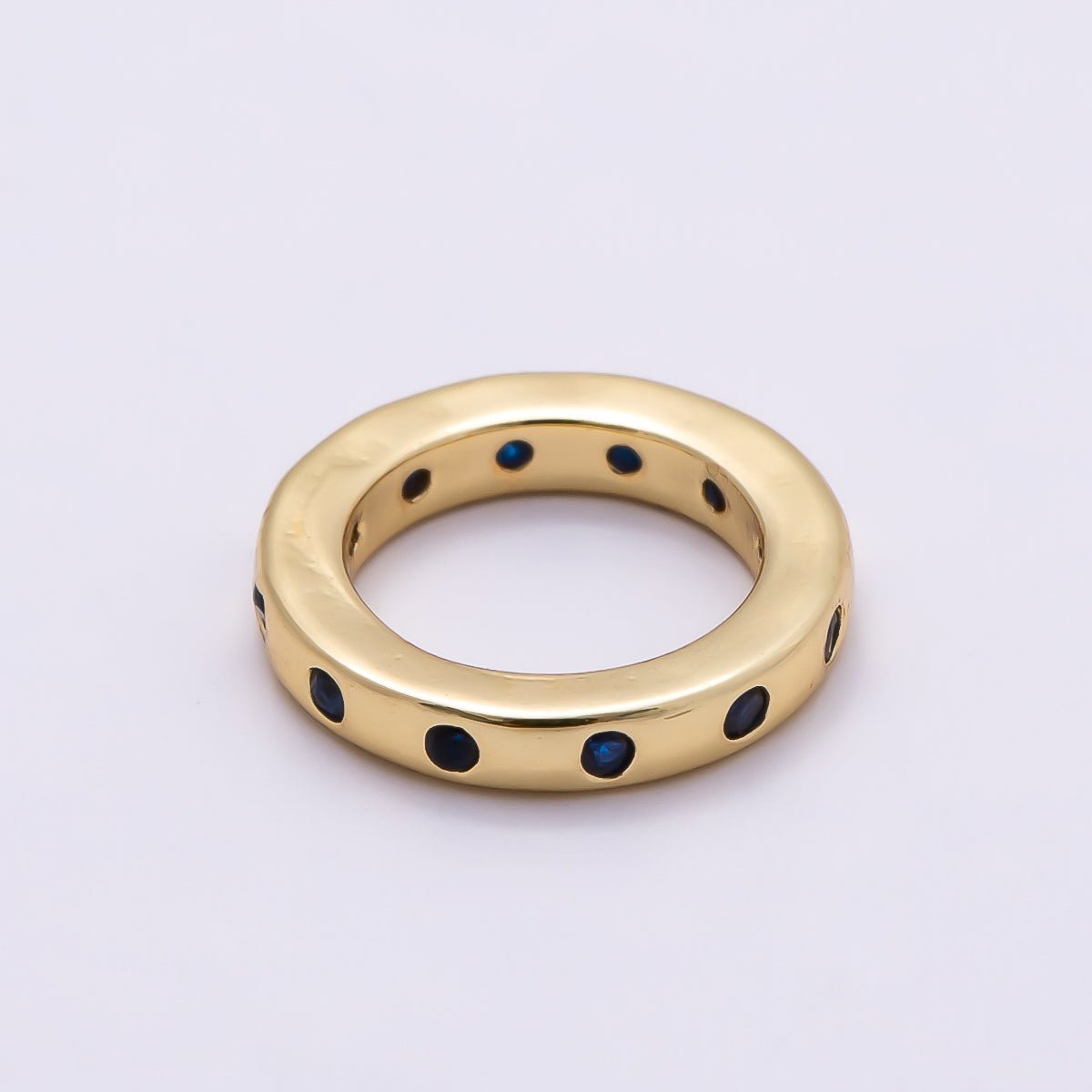 16K Gold Filled 10mm Birthstone CZ Dotted Spacer Beads | Beads-00339 ~ Beads-00338 - DLUXCA