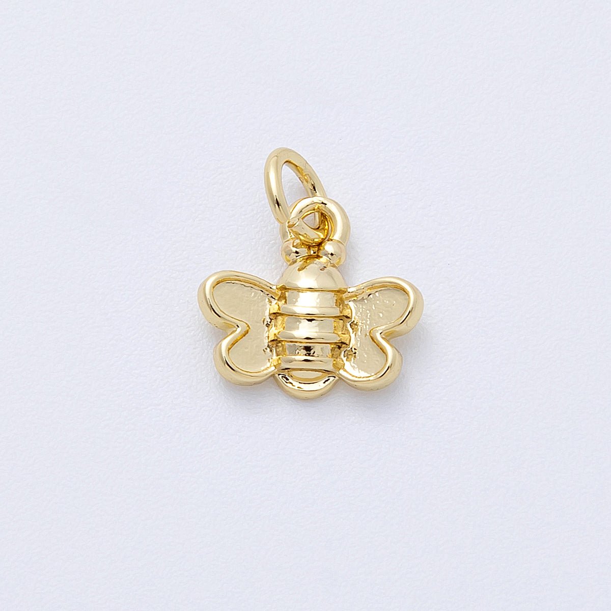 16K Gold Filled 11mm Bumble Bee Insect Animal 3D Multidimensional Charm | Charms - 00121 - DLUXCA