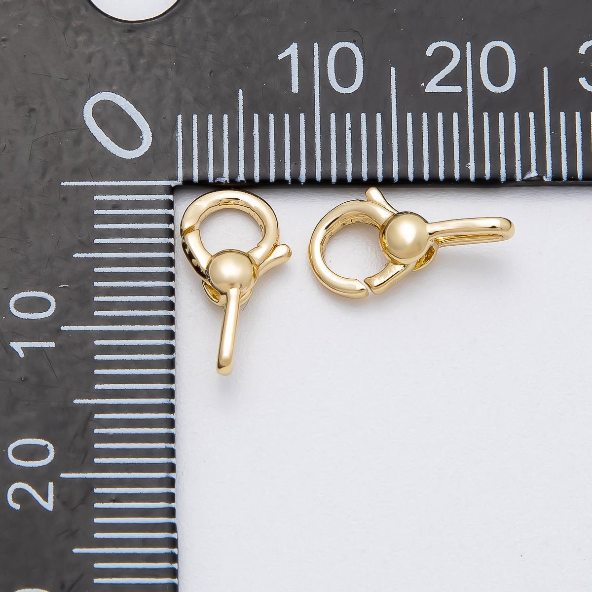 16K Gold Filled 13.5mm Round Lobster Claw Clasps Findings in Gold & Silver | Findings - 00150 Findings - 00151 - DLUXCA