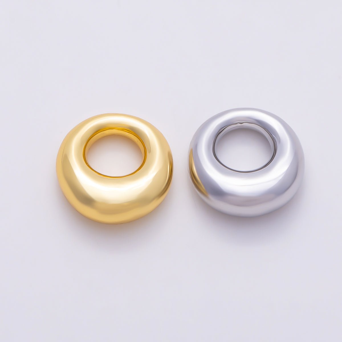 16K Gold Filled 13mm Chunky Organic Rondelle Spacer Bead | Beads-00567 - Beads-00568 - DLUXCA