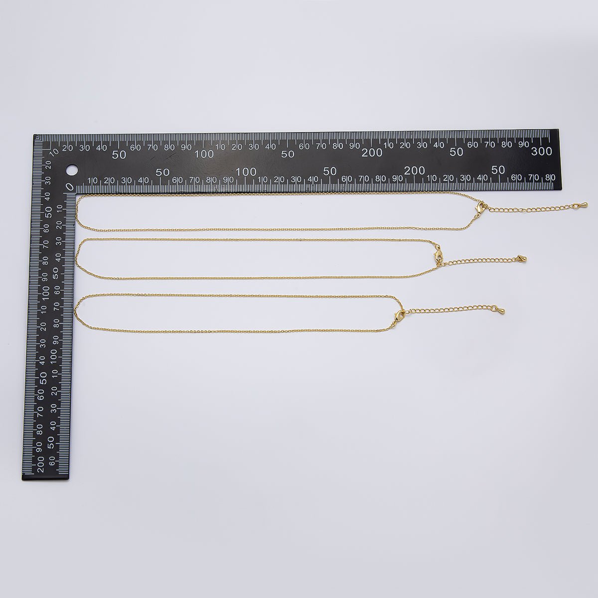 16K Gold Filled 1.3mm Minimalist Cable Chain 18 Inch Necklace w. Extender | WA - 04256 - DLUXCA