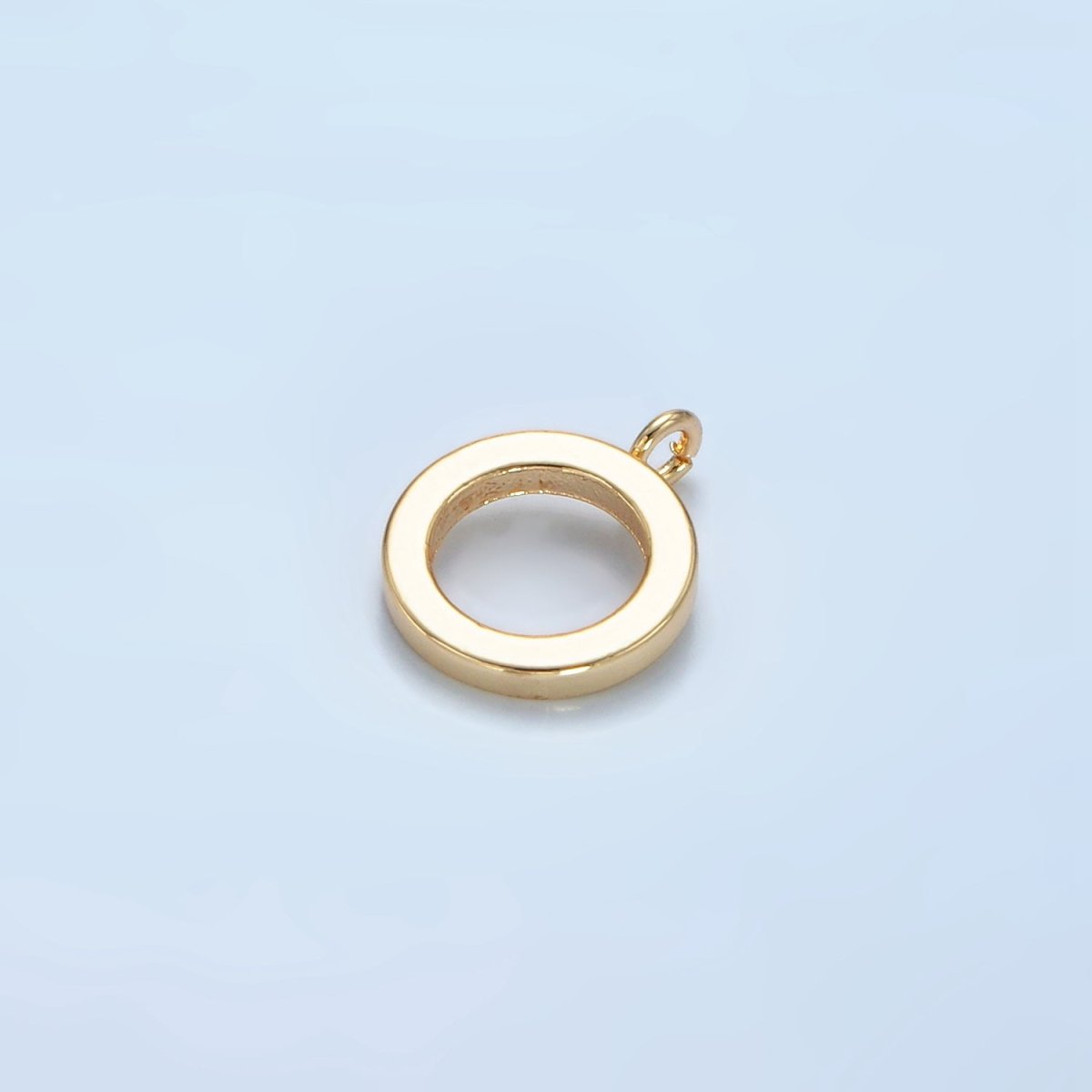 16K Gold Filled 13mm Minimalist Thin Rhondelle Open Loop Findings in Gold & Silver | Z858 - DLUXCA