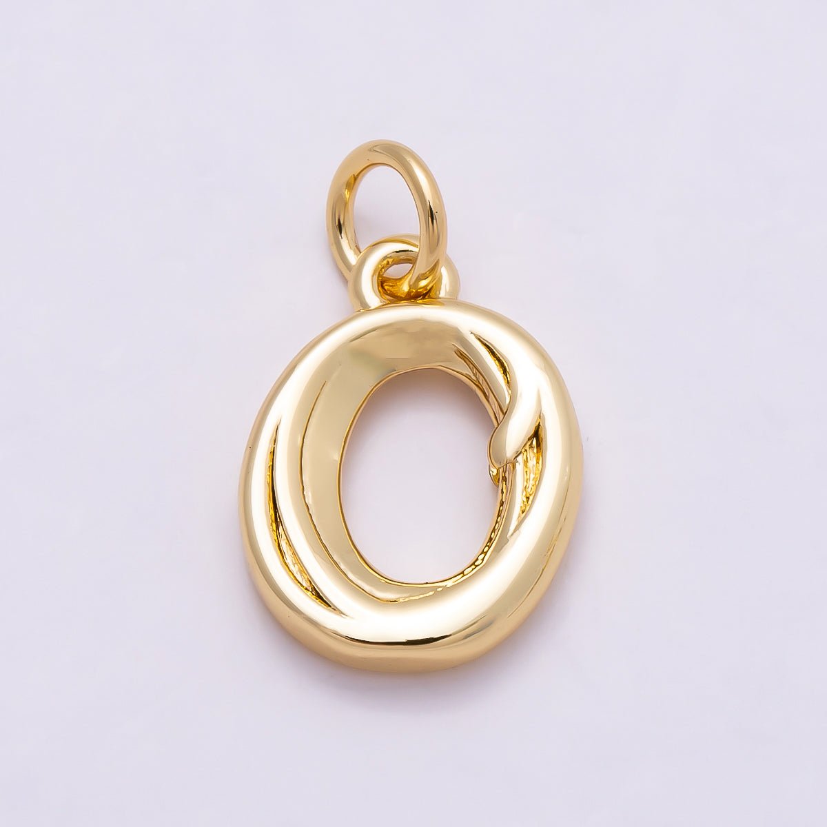 16K Gold Filled 14mm Minimalist Molten Number Numerology Charm | Charms - 00878 ~ Charms - 00887 - DLUXCA