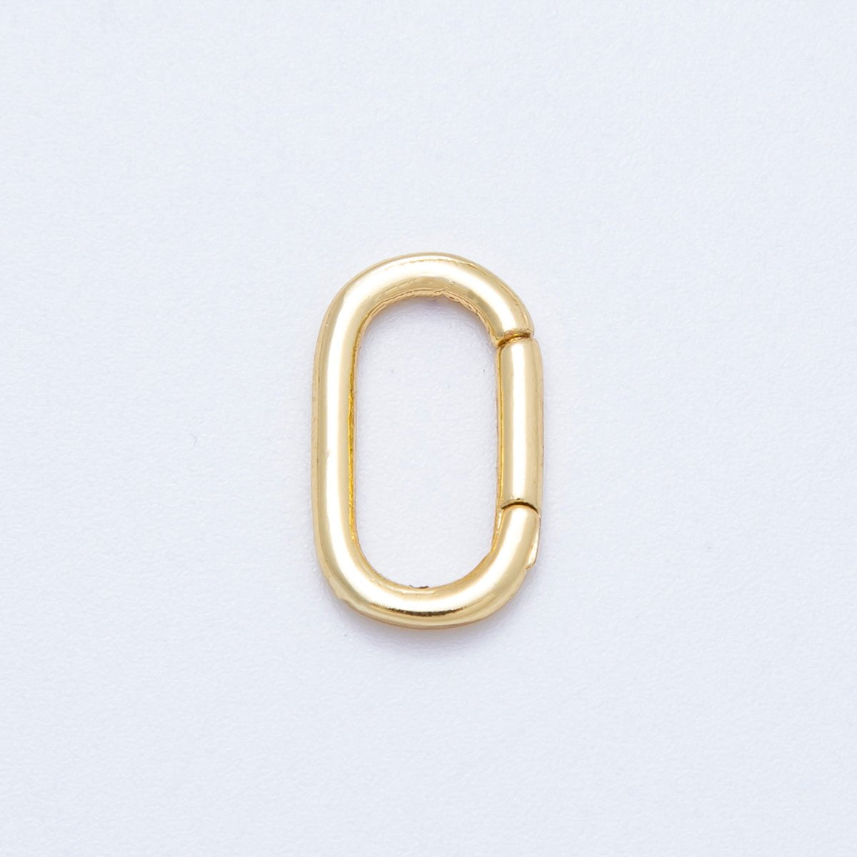 16K Gold Filled 14mm x 8mm Pull Oblong Gate Closure Finding | Findings - 00044 - DLUXCA