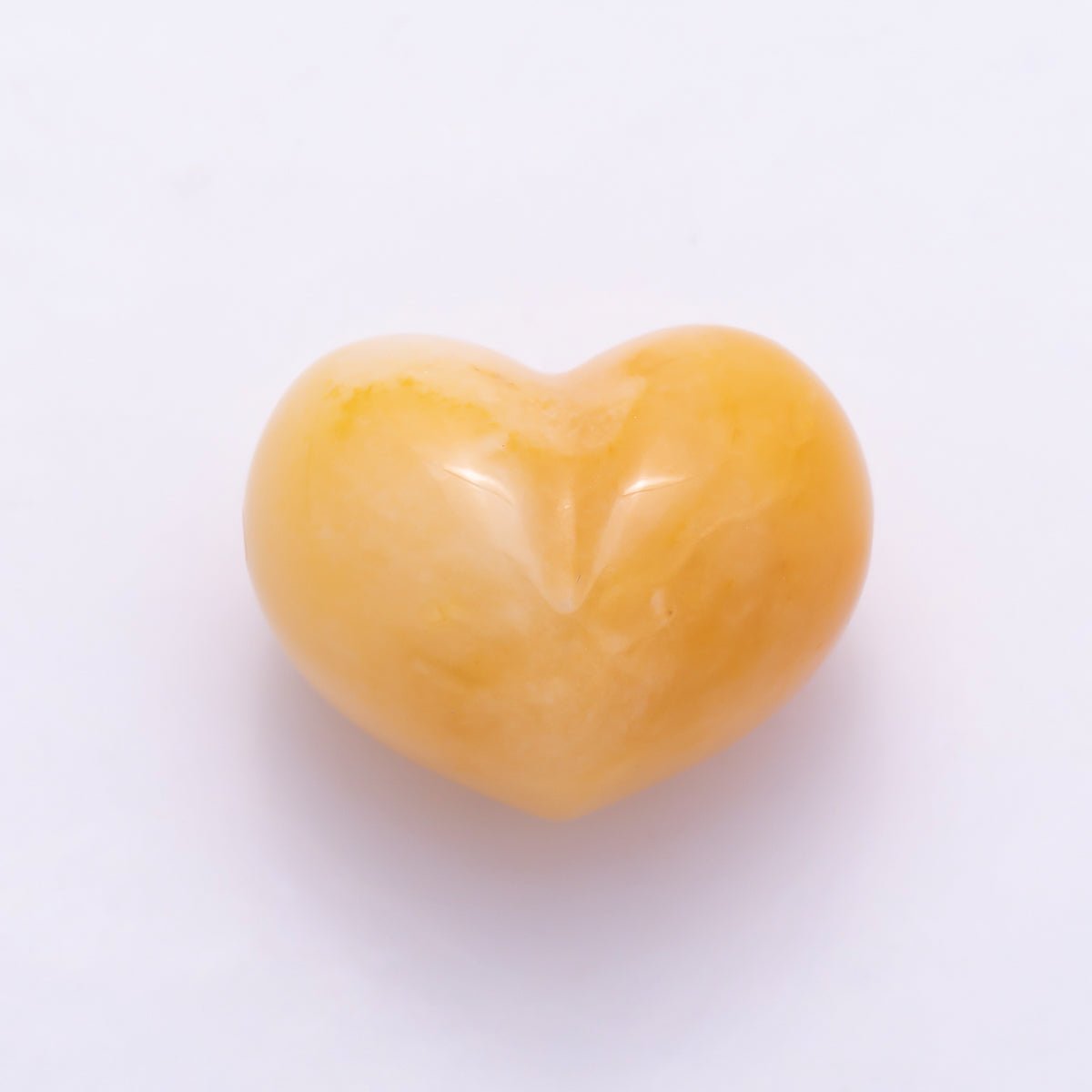 16K Gold Filled 15mm Natural Gemstone Puffy Heart Spacer Bead | Beads-00572 - Beads-00576 - DLUXCA