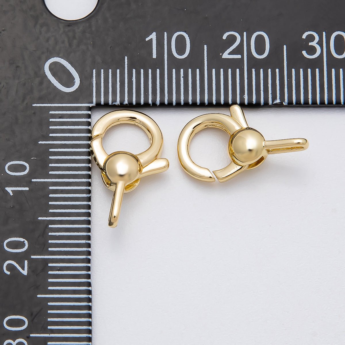 16K Gold Filled 16.5mm Round Lobster Claw Clasps Findings in Gold & Silver | Findings - 00148 Findings - 00149 - DLUXCA
