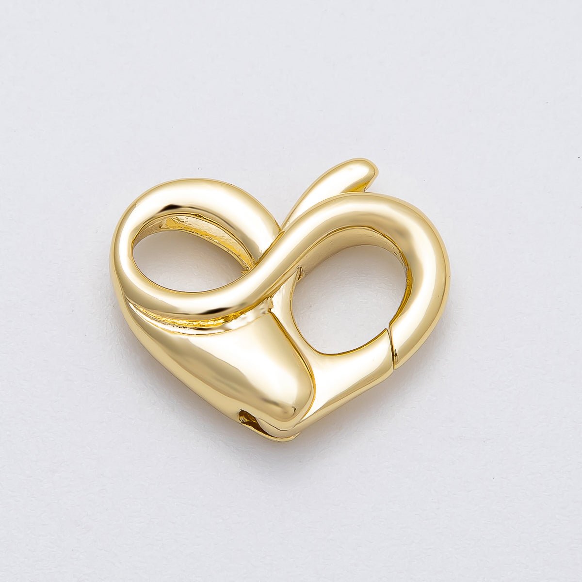 16K Gold Filled 18mm Heart Claw Clasps Findings in Gold & Silver | Findings - 00146 Findings - 00147 - DLUXCA