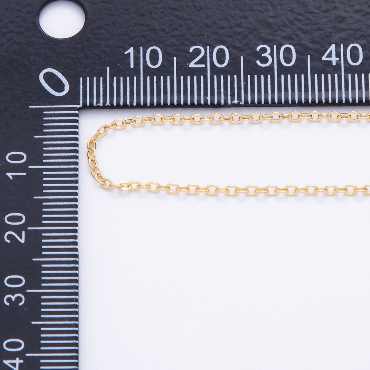 16K Gold Filled 1mm Minimalist Cable Unfinished Chain by Yard | Roll - 0023 - DLUXCA