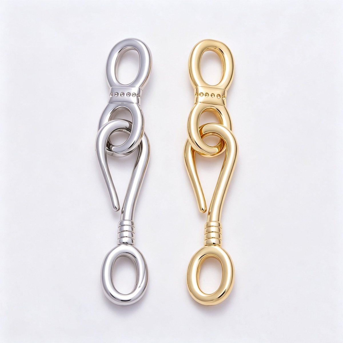 16K Gold Filled 24mm Minimalist Swivel Snap Hook Clasp | Findings-00556 - DLUXCA
