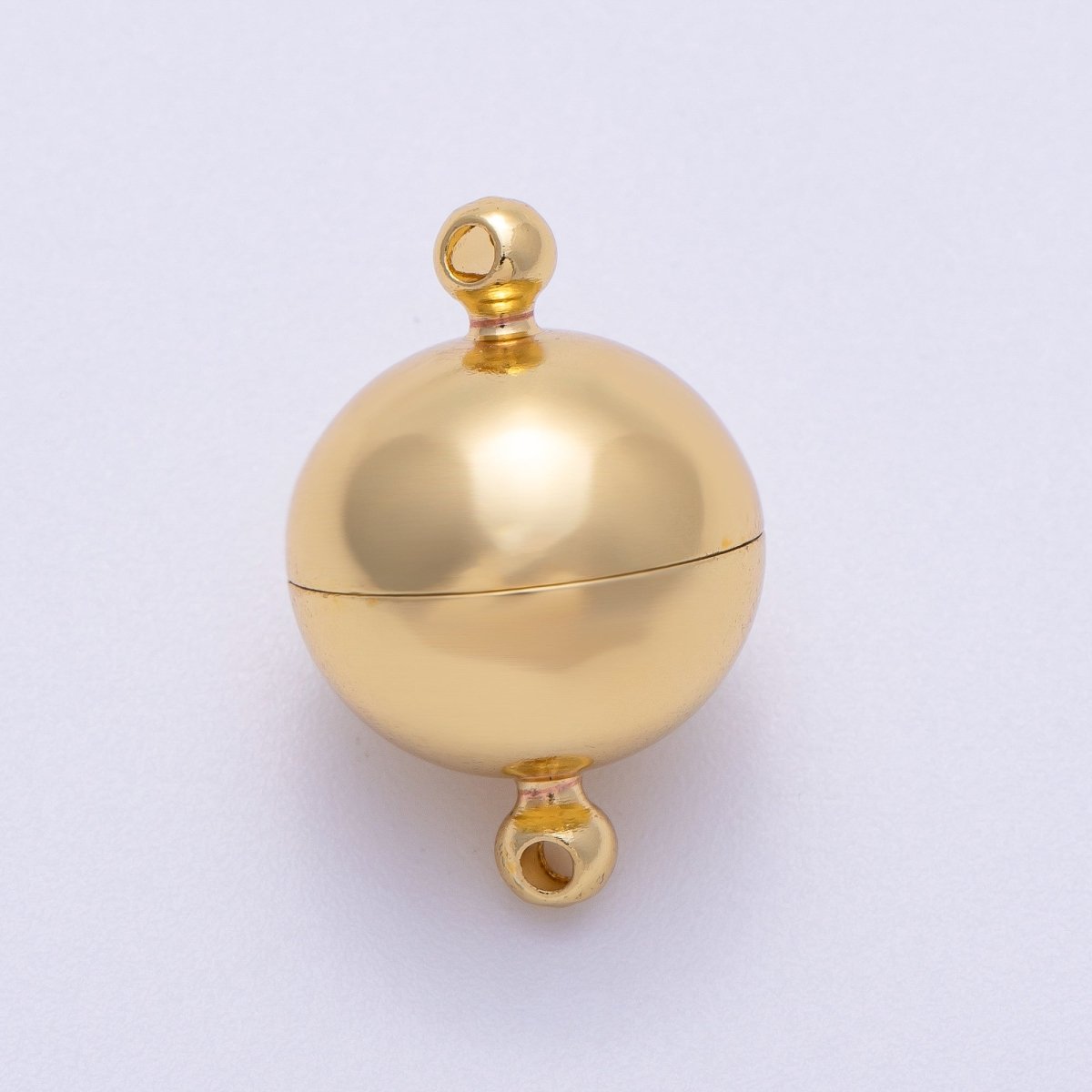 16K Gold Filled 24mm Simple Round Magnetic Closure Finding | Findings - 00153 - DLUXCA