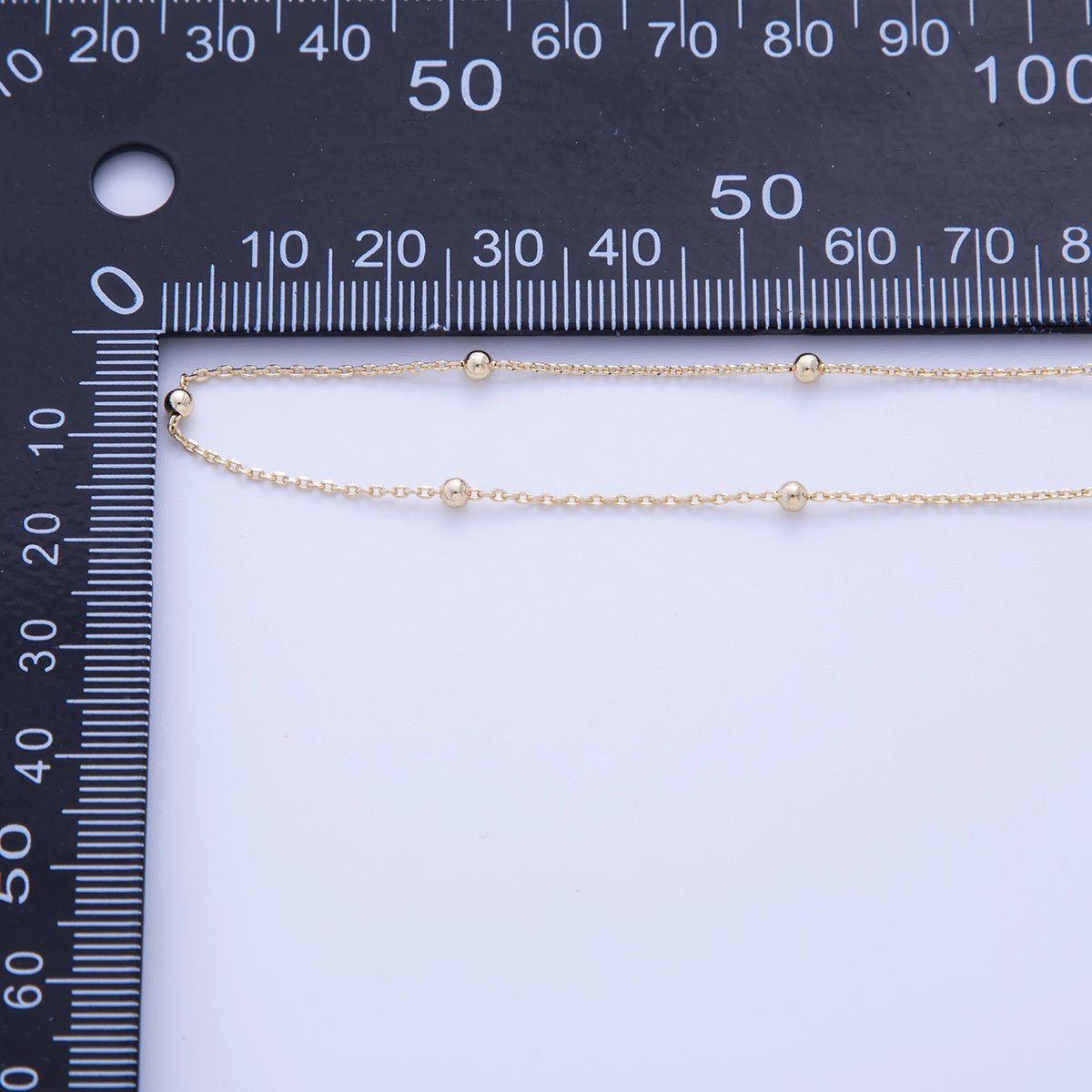 16K Gold Filled 2.5mm Minimalist Cable Satellite Unfinished Chain by Yard | Roll - 1576 - DLUXCA