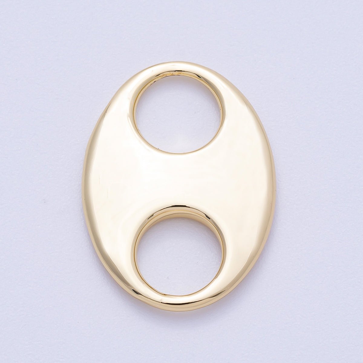 16K Gold Filled 25mm Minimalist Mariner Anchor Link Findings | Findings - 00137 - DLUXCA