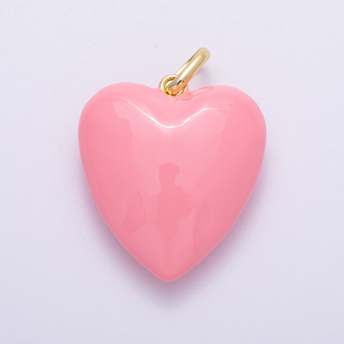 16K Gold Filled 35mm Colorful Pastel Heart Pendant | Charms - 00583 - Charms - 00588 - DLUXCA