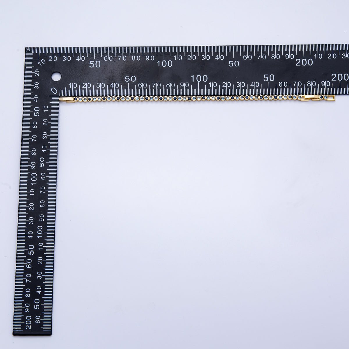 16K Gold Filled 3mm Blue, Pink Gradient Round CZ Tennis Chain 8 Inch Adjustable Bracelet | WA - 04042 WA - 04043 - DLUXCA