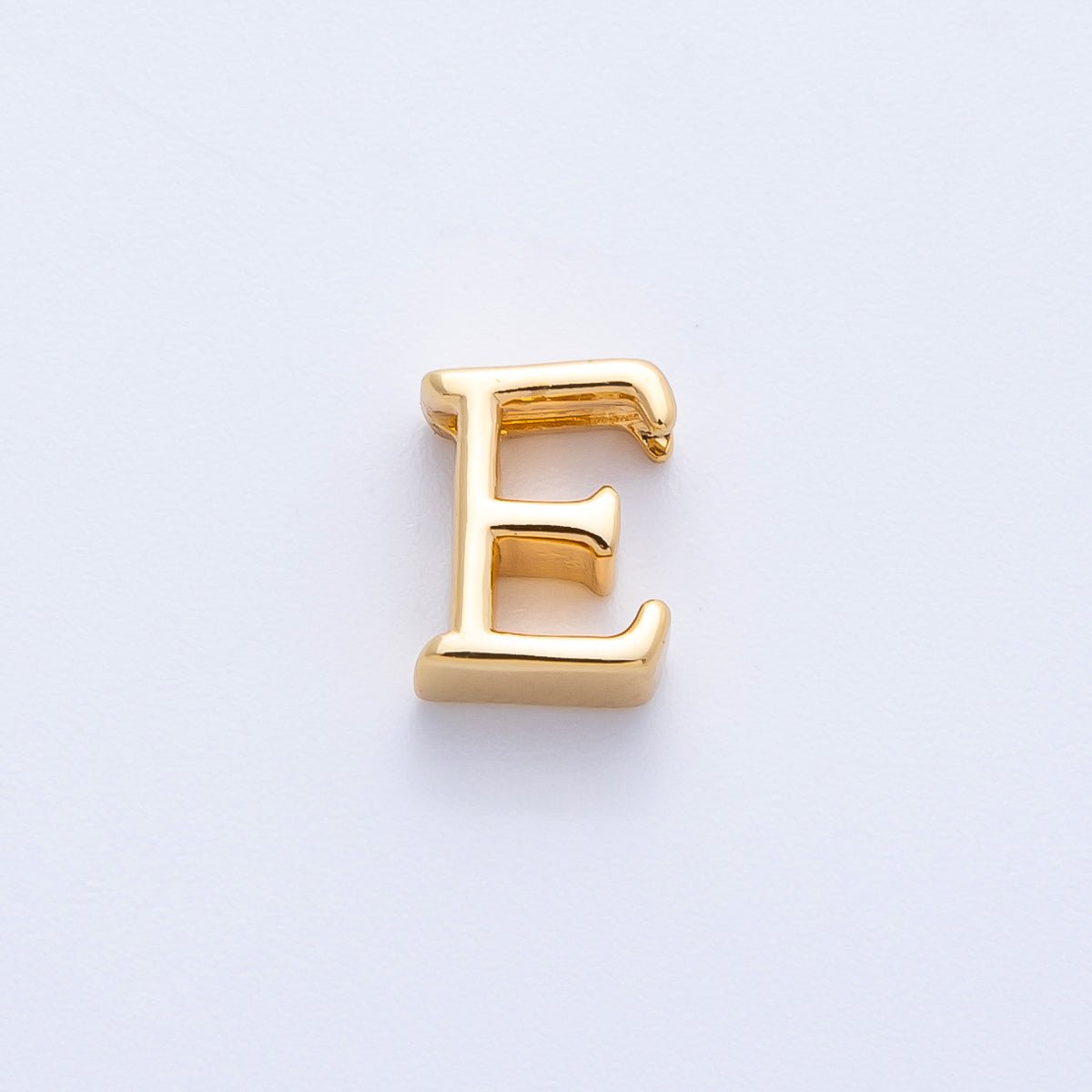 16K Gold Filled 8.5mm Minimalist Greek Initial Alphabet Letter Personalized Bead | AF235 - AF246 - DLUXCA