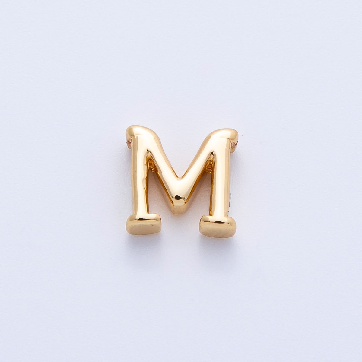 16K Gold Filled 8.5mm Minimalist Greek Initial Alphabet Letter Personalized Bead | AF235 - AF246 - DLUXCA