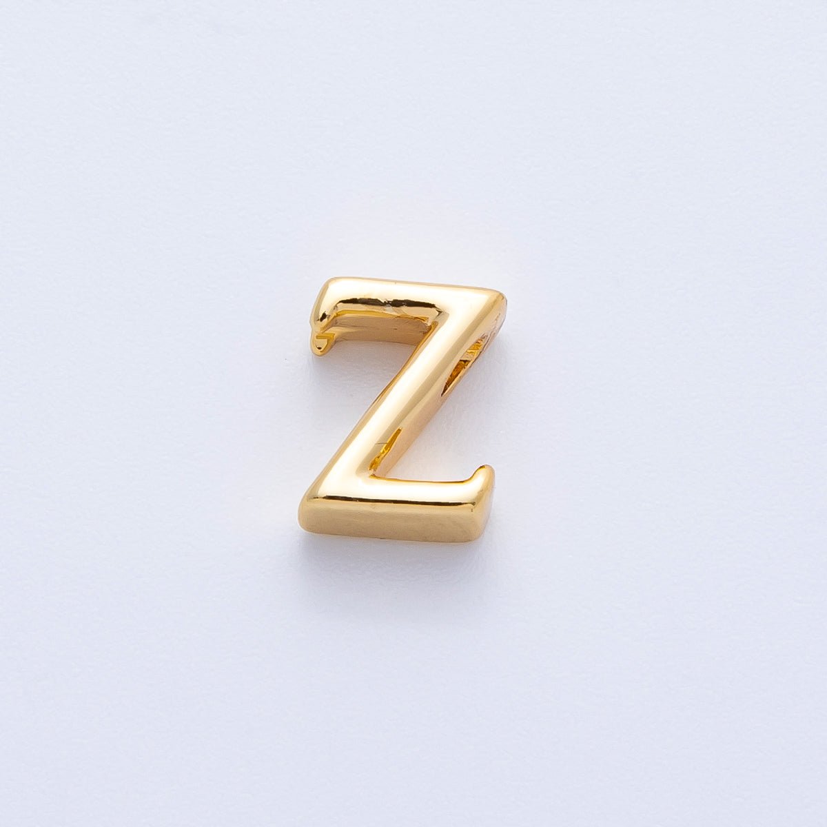 16K Gold Filled 8.5mm Minimalist Greek Initial Alphabet Letter Personalized Bead | AF235 - AF246 - DLUXCA