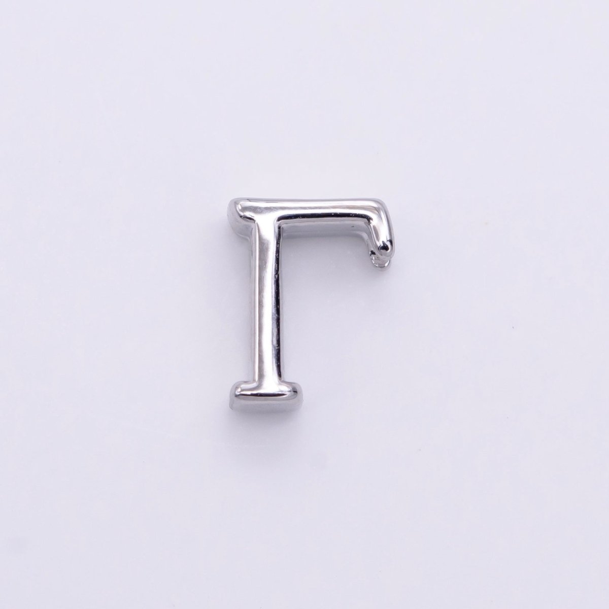 16K Gold Filled 8mm Minimalist Greek Letter Bead in Gold & Silver | B896 - B900 - DLUXCA