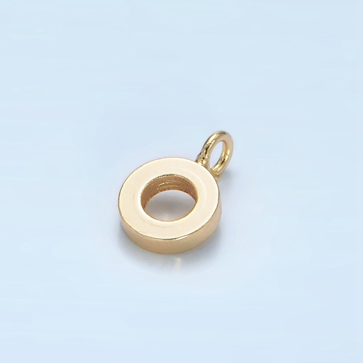 16K Gold Filled 9mm Minimalist Thin Rhondelle Open Loop Findings in Gold & Silver | Z857 - DLUXCA